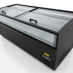 Congélateur îlot vitré 1500 mm 360L vitrine surgelés libre-service professionnel bahut congélation