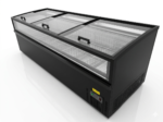 Congélateur îlot vitré 2500 mm 685L vitrine surgelés libre-service professionnel bahut congélation